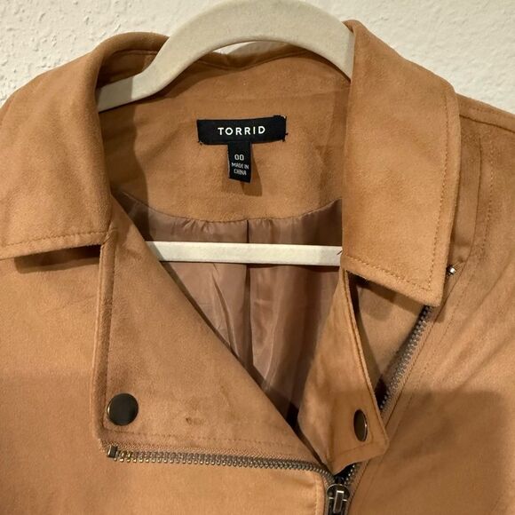 Torrid Brown Faux Suede Jacket - Picture 2 of 5